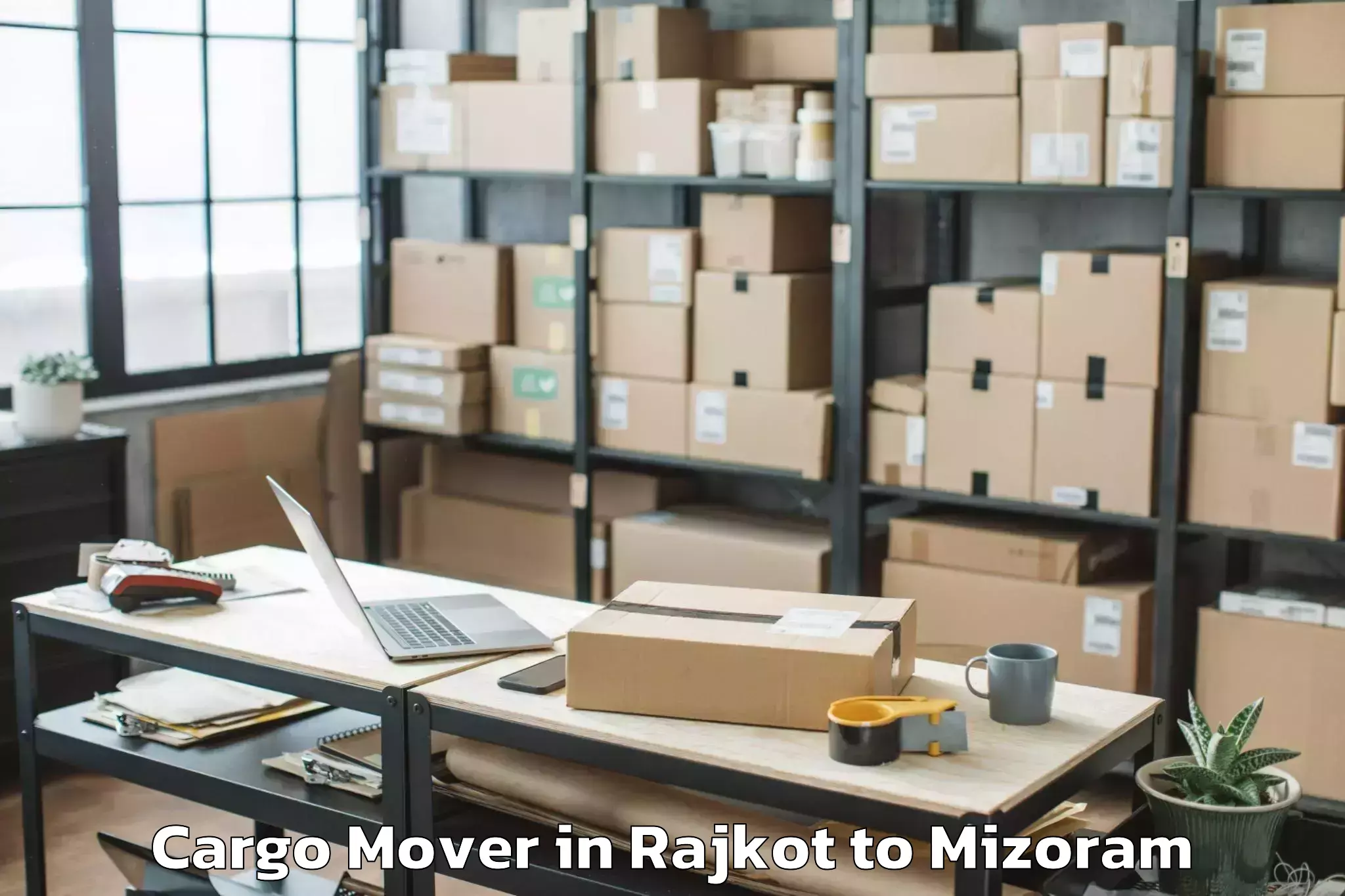 Affordable Rajkot to Saitual Cargo Mover